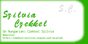 szilvia czekkel business card